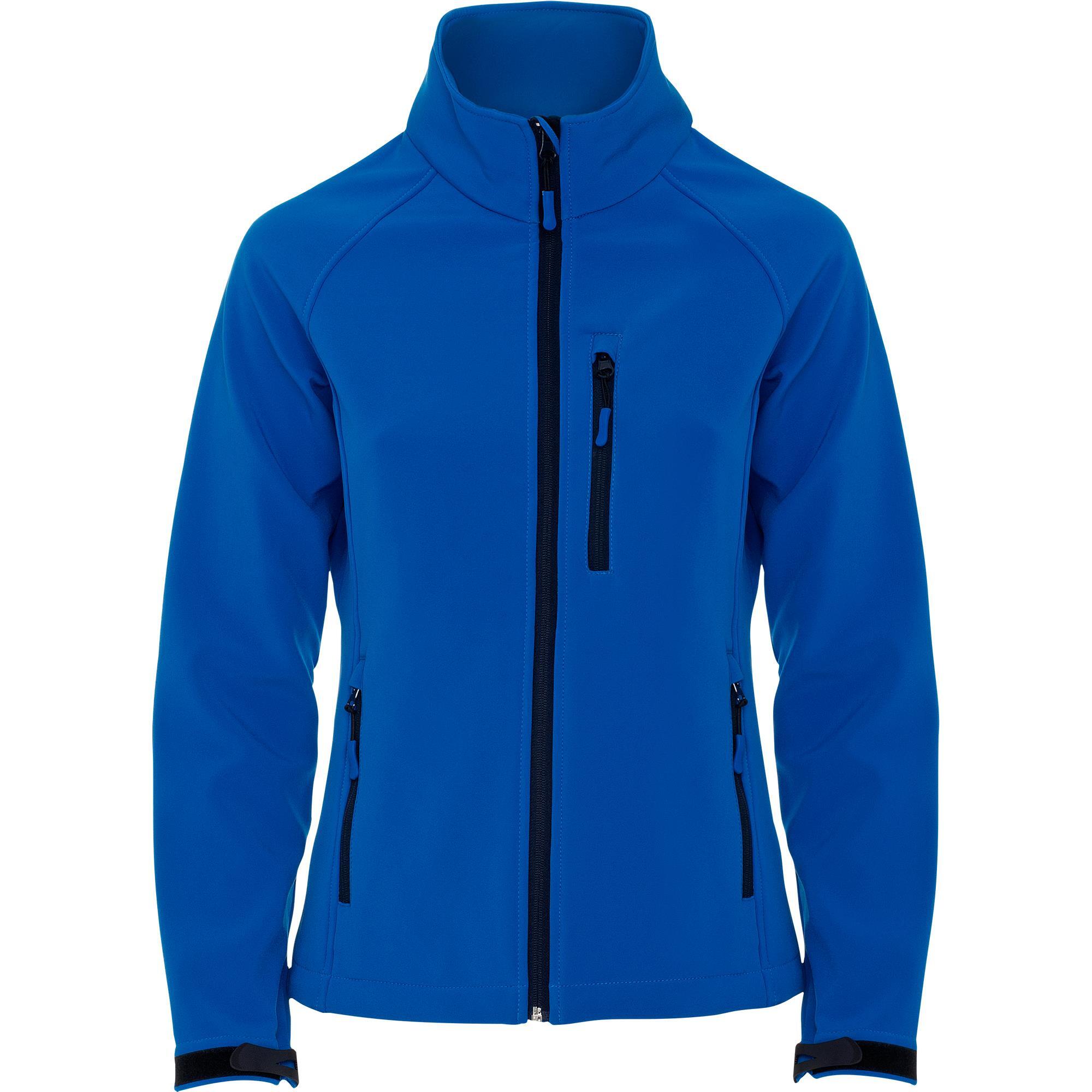 Softshell jas voor dames royal blauw bedrukken personalisatie