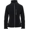 Softshell jas voor dames zwart bedrukken personalisatie