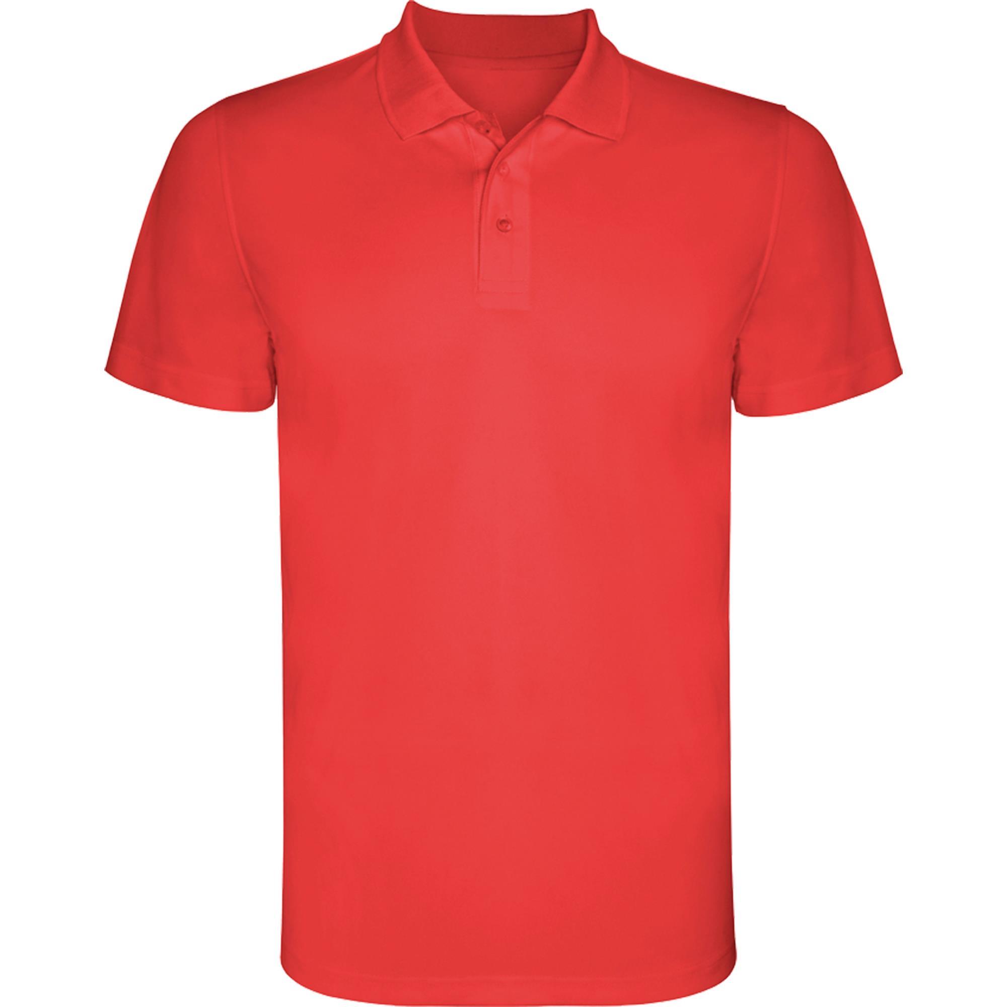 Sport Polo voor heren rood Polo bedrukken hoge