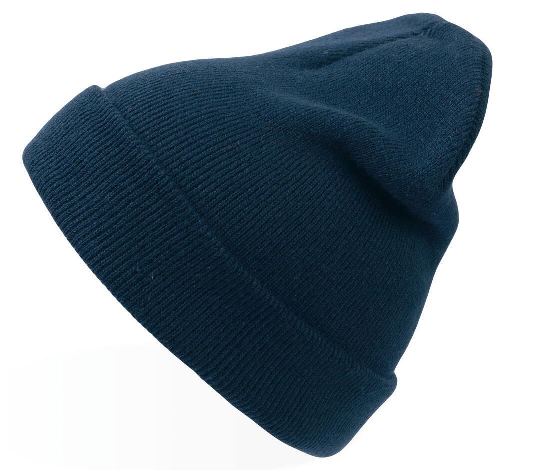 Volwassen Beanie donkerblauw winter muts stijlvol