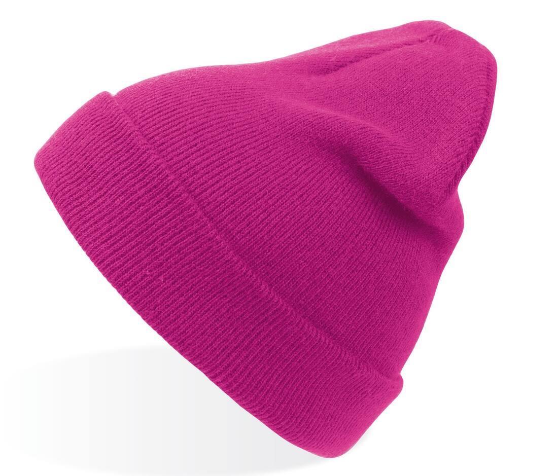 Volwassen Beanie fluo fuchsia winter muts stijlvol