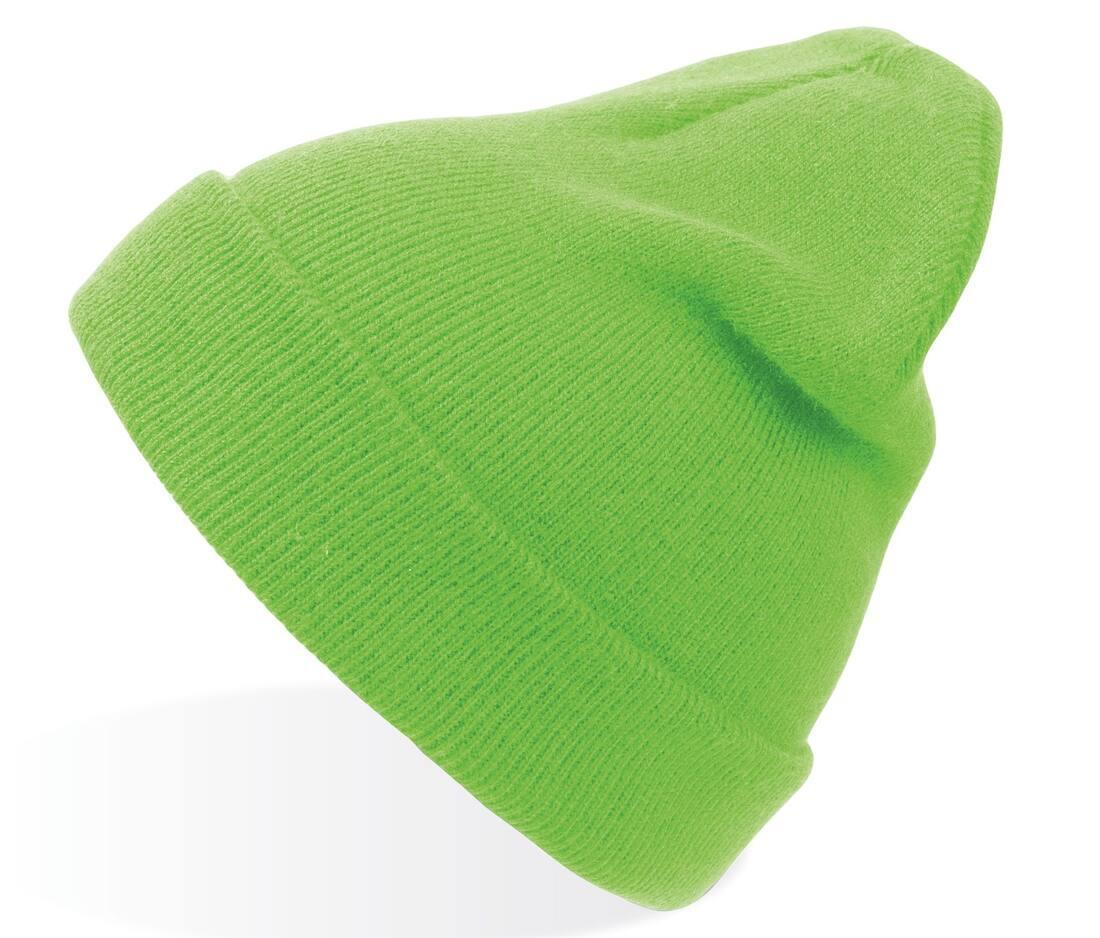 Volwassen Beanie fluo green winter muts stijlvol