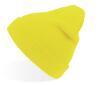 Volwassen Beanie fluo yellow winter muts stijlvol