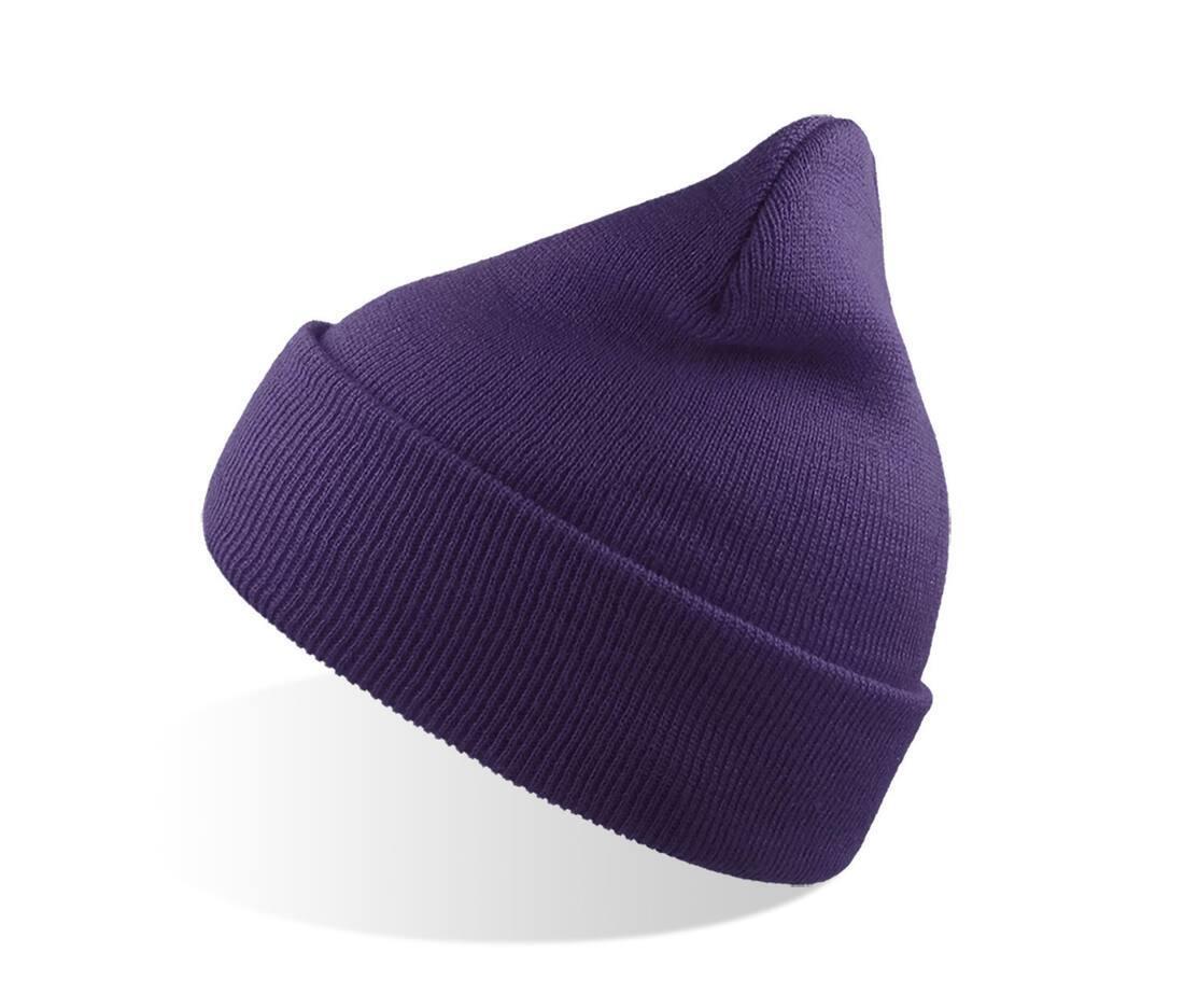 Volwassen Beanie paars winter muts stijlvol