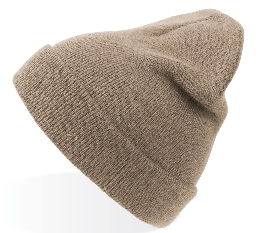 Volwassen Beanie zand kleur winter muts stijlvol