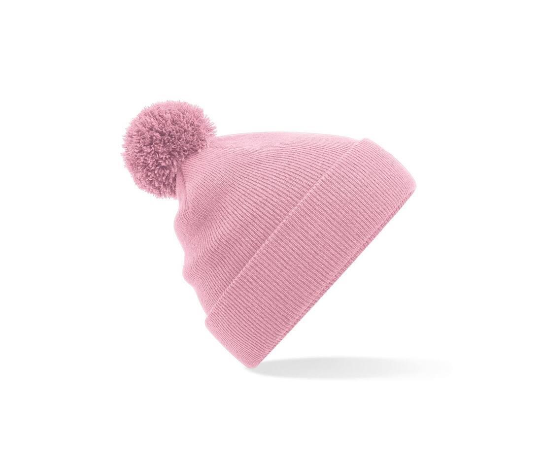 Wintermuts dusky pink voor Kinderen met pom pom