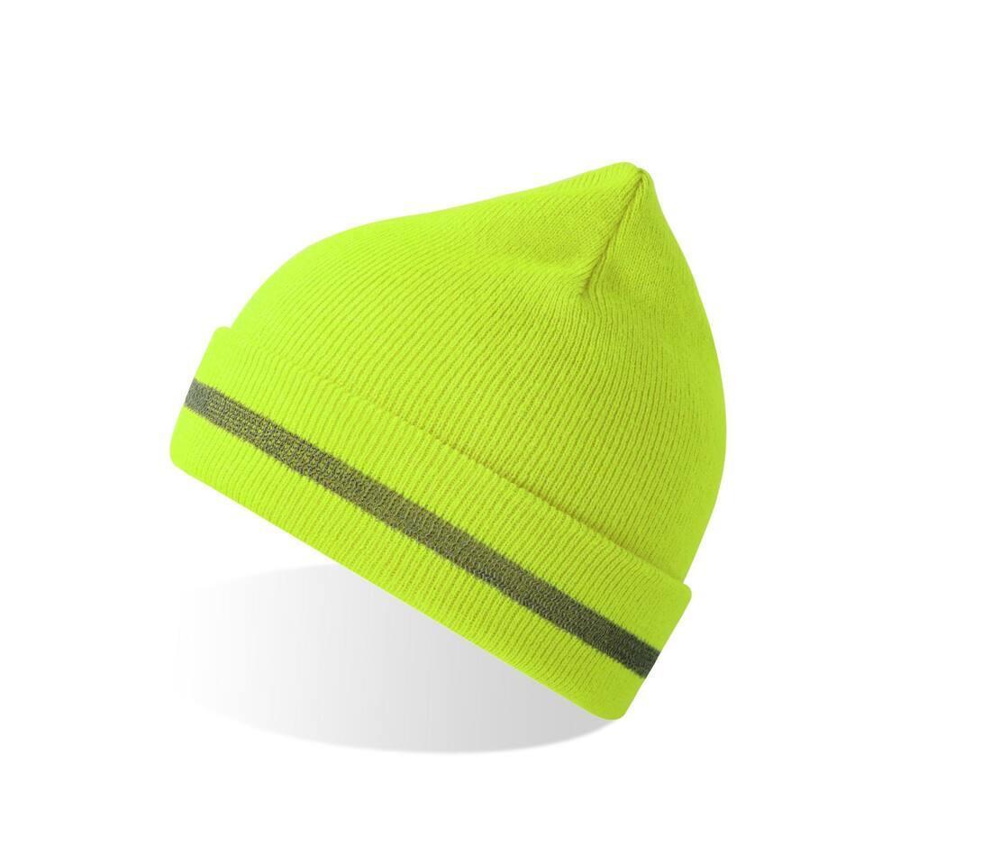 Wintermuts fluo yellow met reflecterende band volwassen