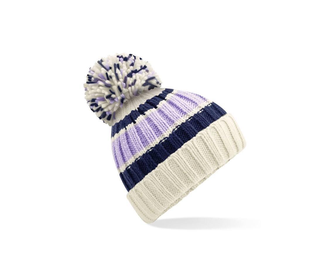 Wintermuts met oversized pompom voor volwassen blueberry cheesecake