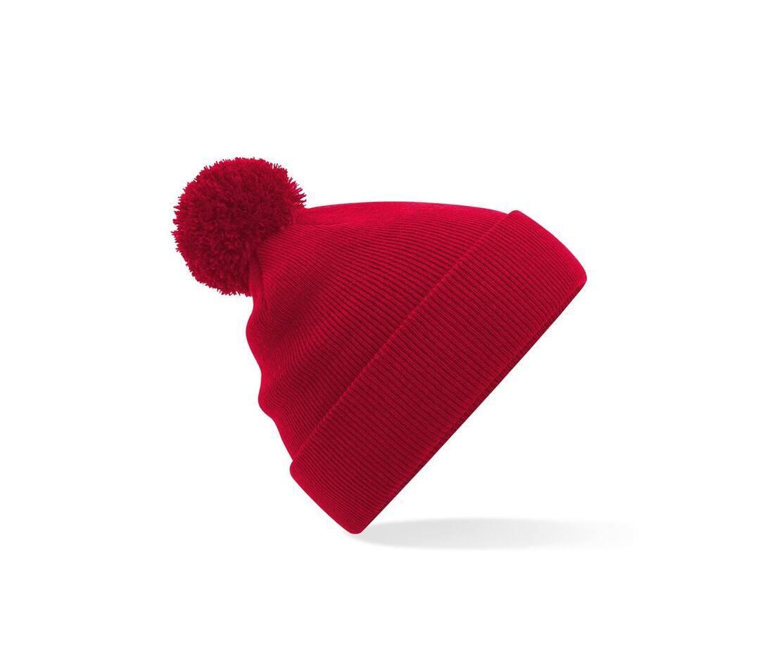 Wintermuts rood voor Kinderen met pom pom