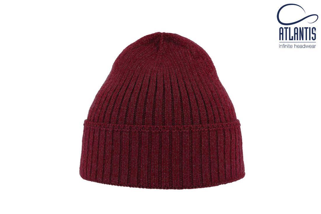 Wintermutsen stijlvol en comfortabel volwassen burgundy melange