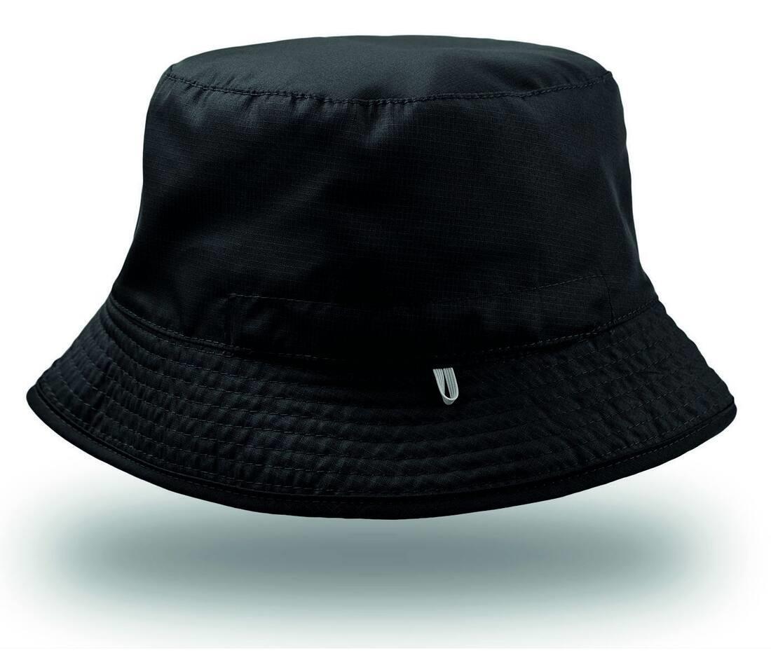 Avontuurlijke bucket-hat hoed black/grey