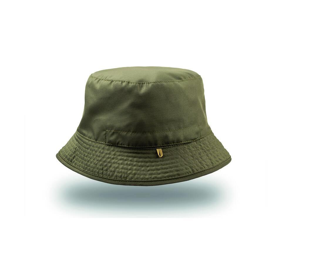 Avontuurlijke bucket-hat hoed olive/khaki