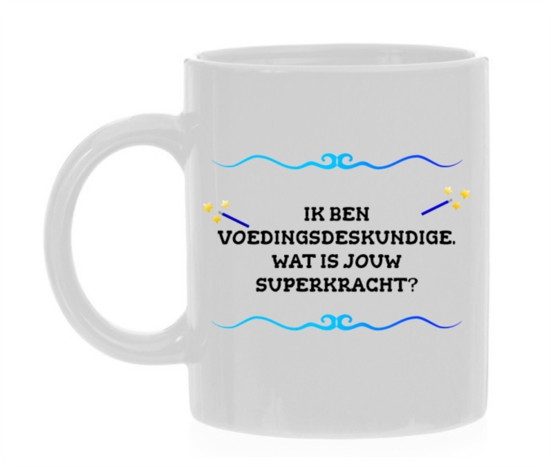 Beker voor een voedingsdeskundige wat is jouw superkracht?