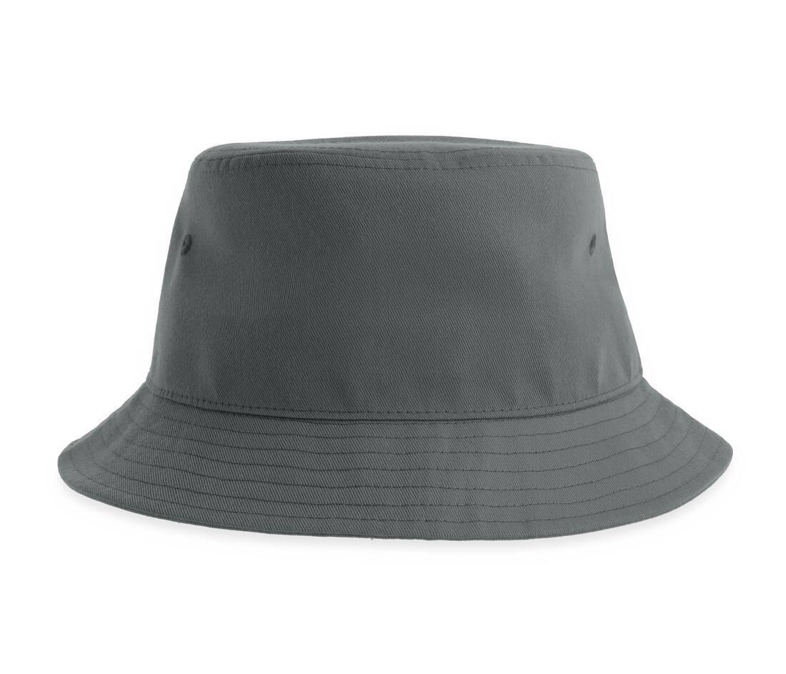 Bucket hat donkergrijs volwassen
