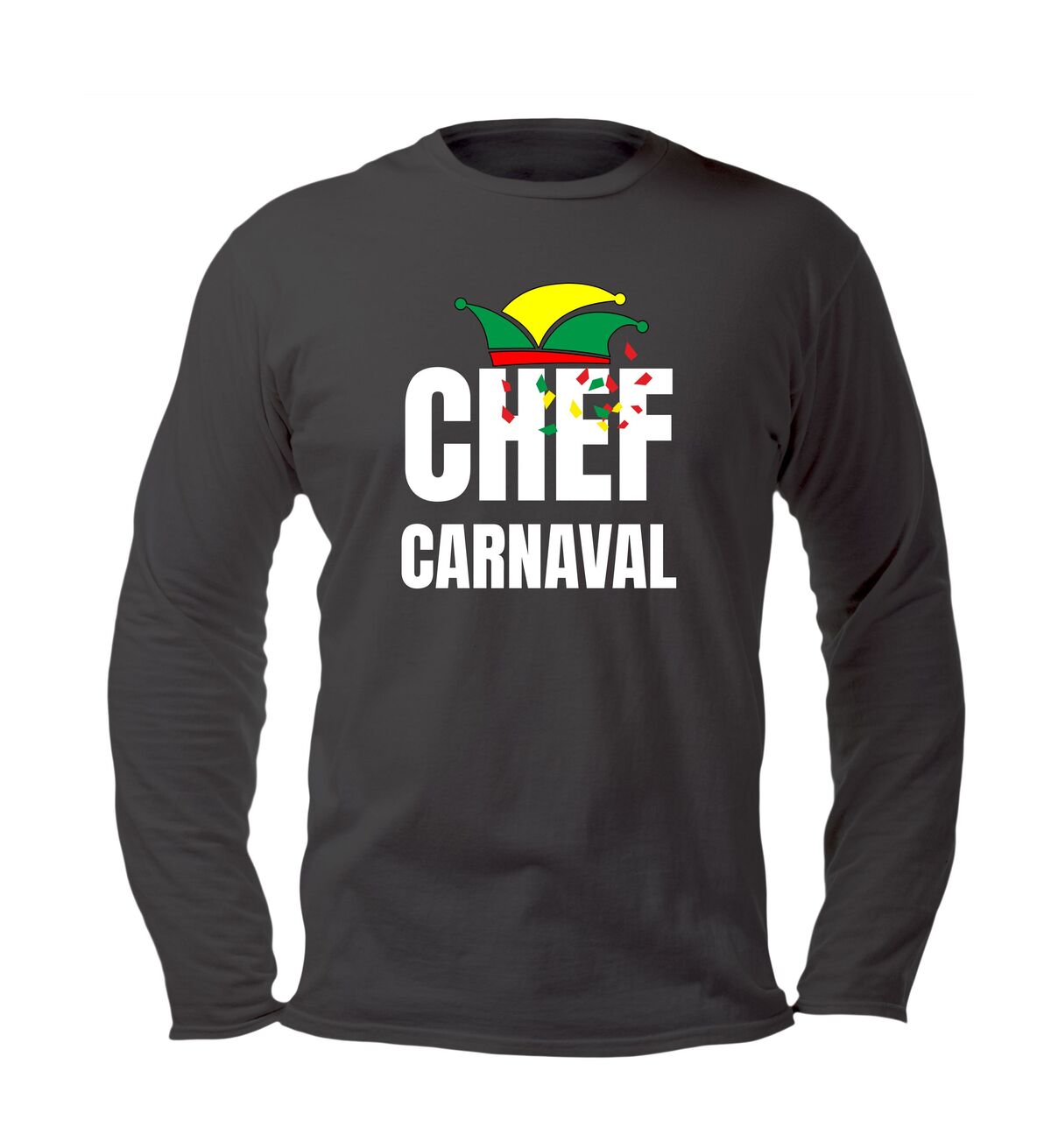 Carnavals T-shirt shirtje voor het Carnaval voor Chef Carnaval lange mouw