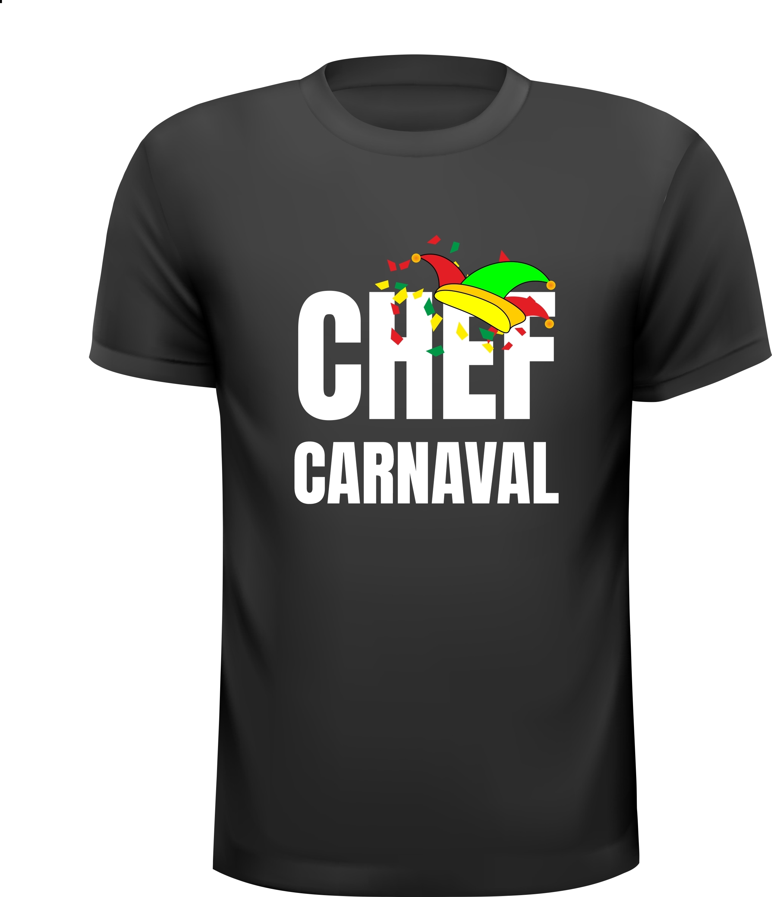 Carnavals T-shirt voor chef Carnaval
