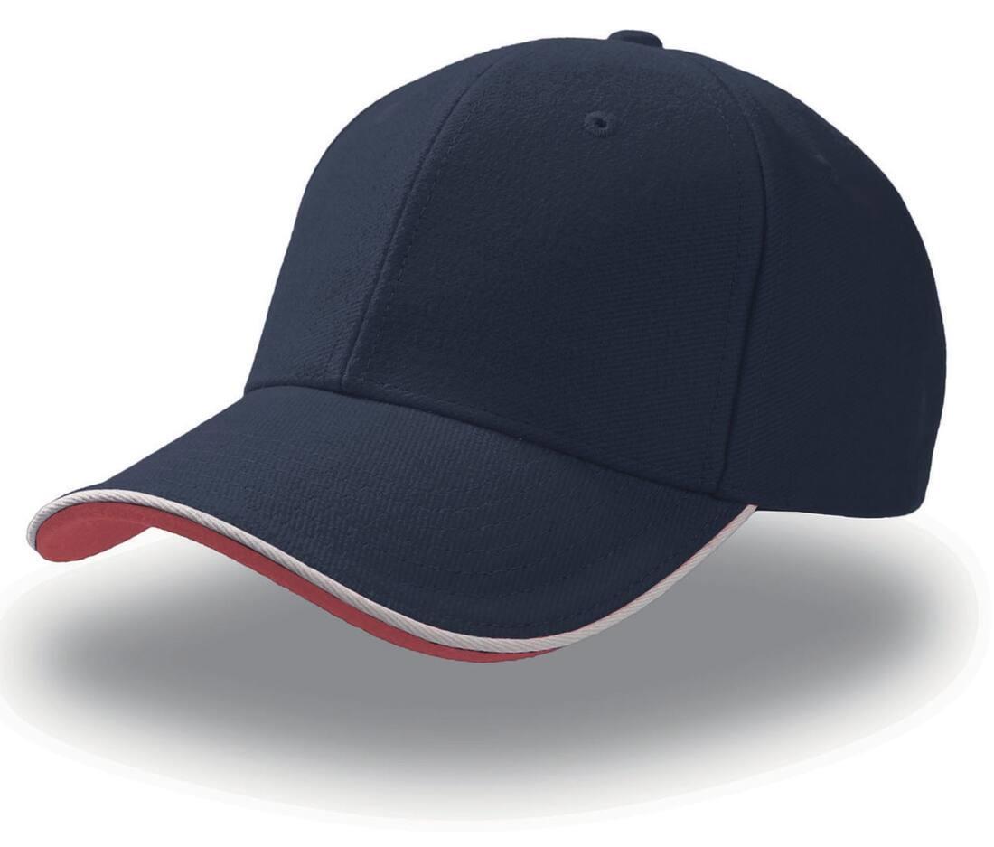 Eigentijds baseball pet navy/white volwassen