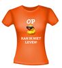 foto 10 Grappig drank T-shirt op eentje kan ik niet leven eendje