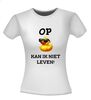 foto 14 Grappig drank T-shirt op eentje kan ik niet leven eendje