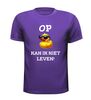 foto 3 Grappig drank T-shirt op eentje kan ik niet leven eendje