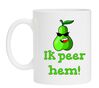 foto 1 Grappige koffie mok met de tekst ik peer hem!