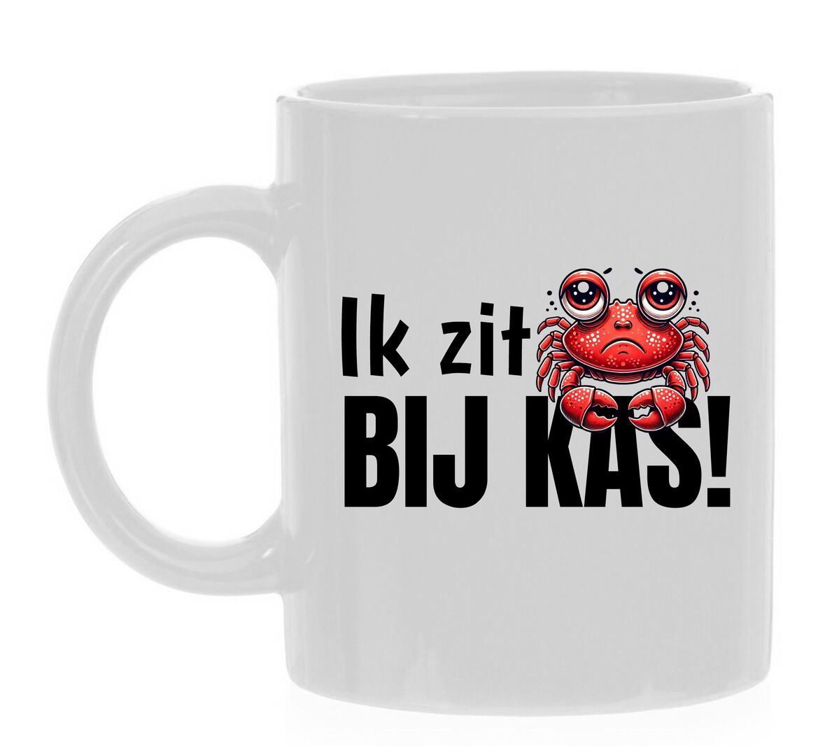 Ik zit krap bij kas koffiemok