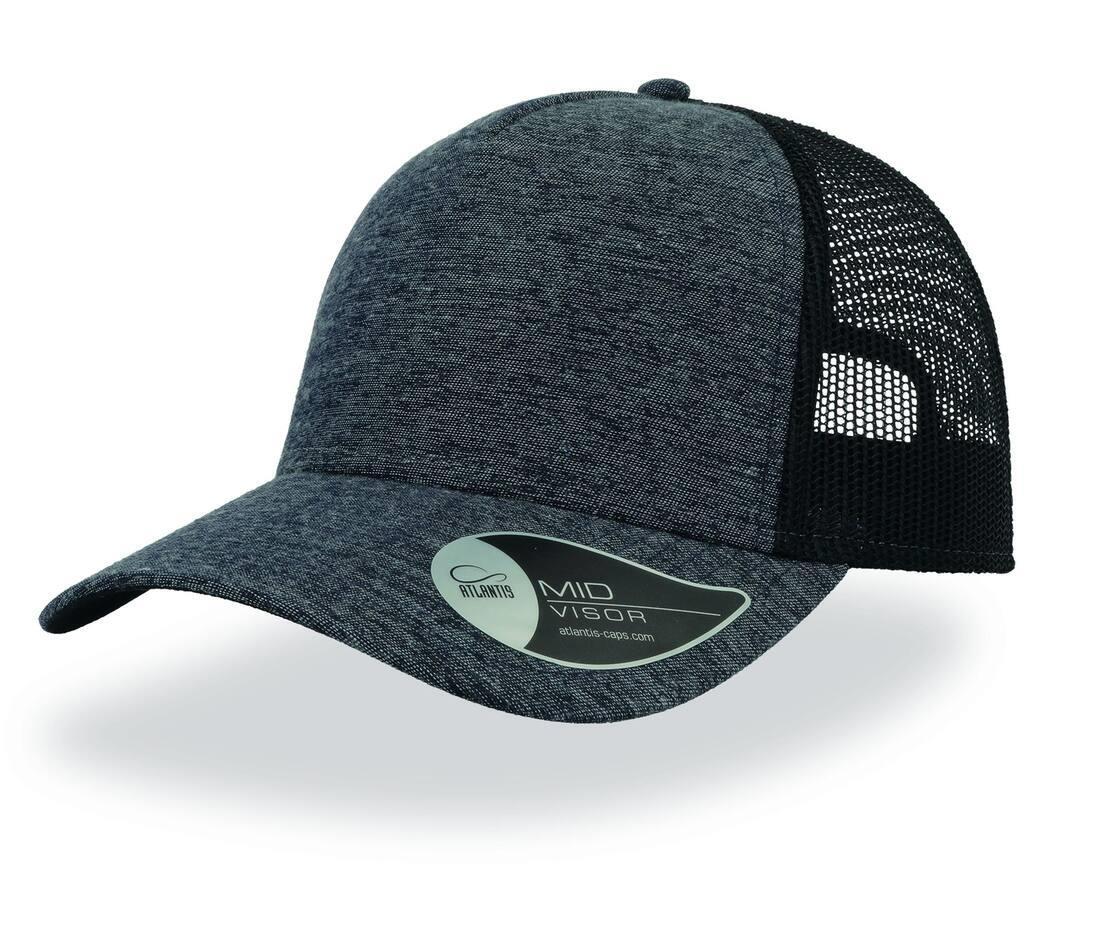 Pet cap urban vibe melange donkerblauw