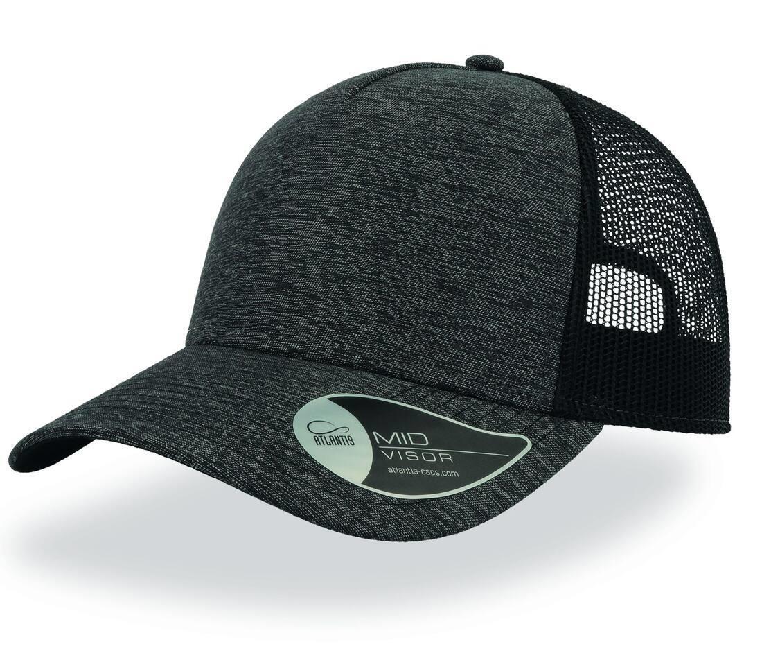 Pet cap urban vibe melange donkergrijs