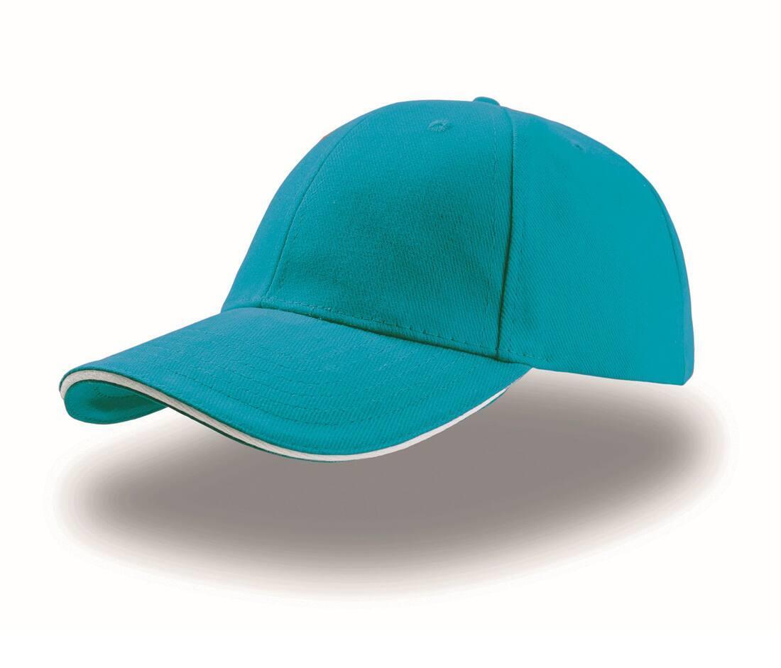 Pet turquoise/white voor volwassen unisex meerdere kleuren pet