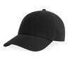 Pet zwart volwassen cap van biologisch katoen