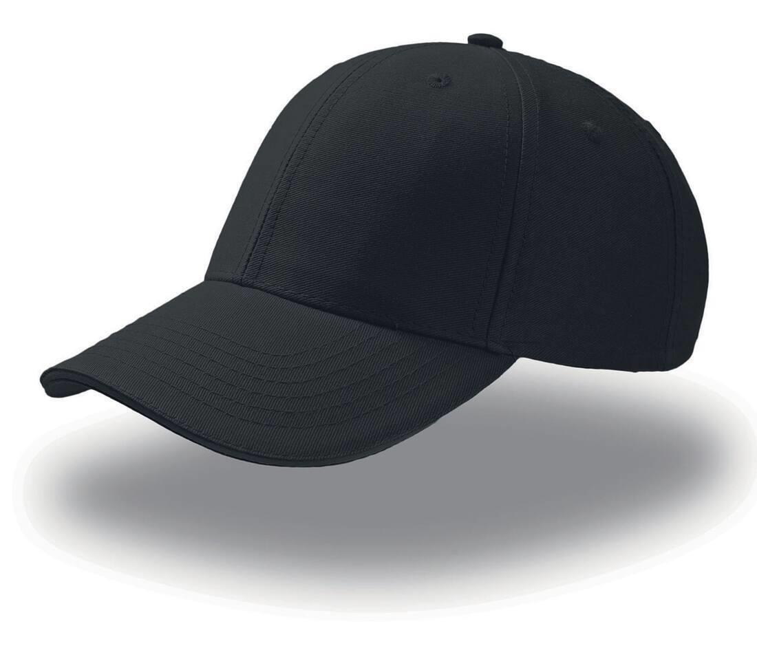 Sport cap sport petje 100 procent katoen black/black