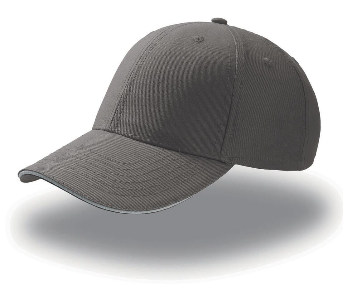 Sport cap sport petje 100 procent katoen grey/white