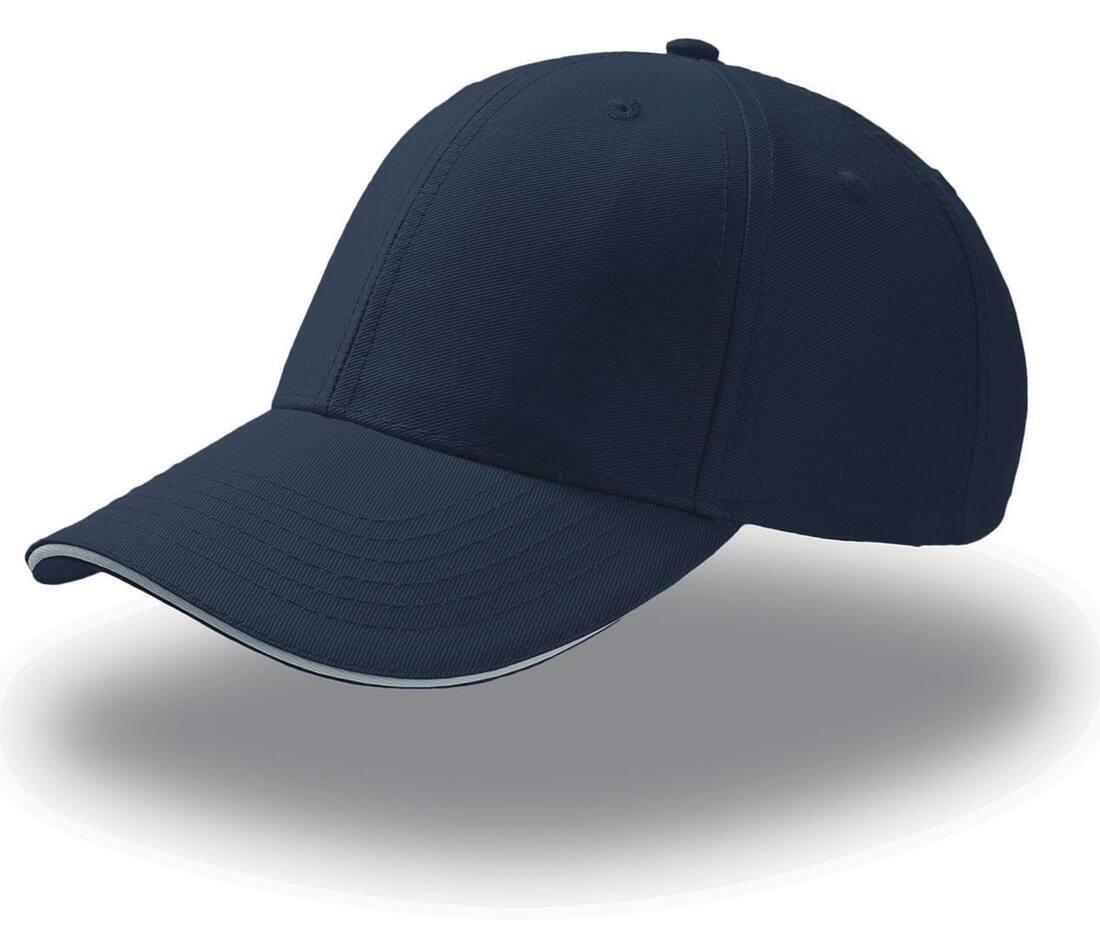 Sport cap sport petje 100 procent katoen navy/white