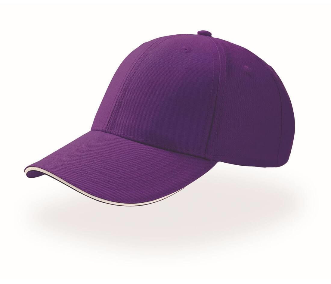Sport cap sport petje 100 procent katoen purple/white