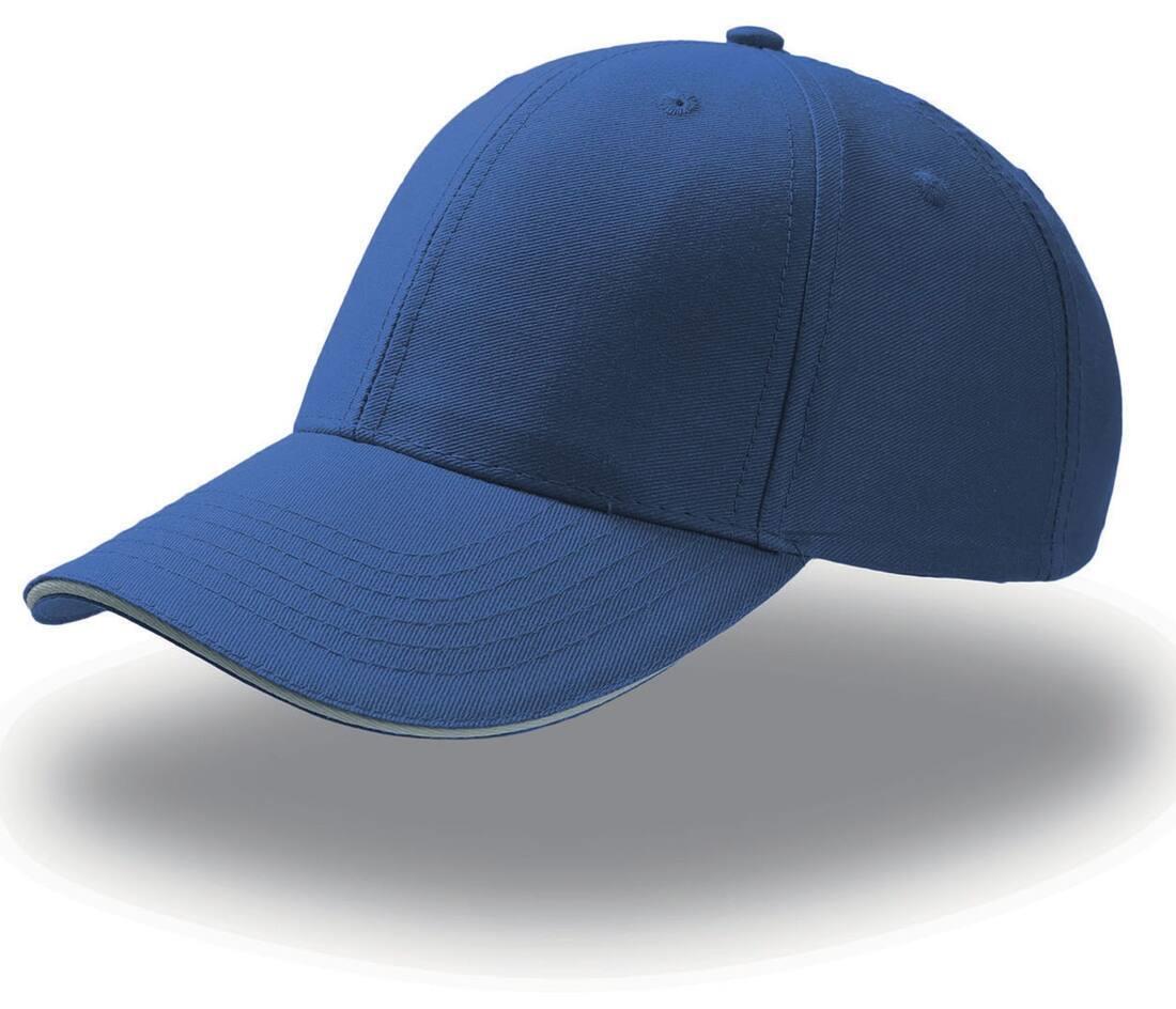 Sport cap sport petje 100 procent katoen royal/white