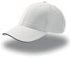 Sport cap sport petje 100 procent katoen white/navy