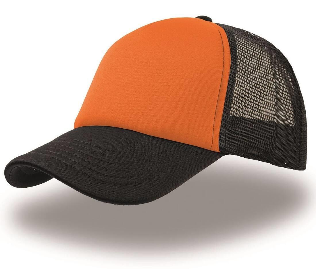 Trucker cap black / orange volwassen pet