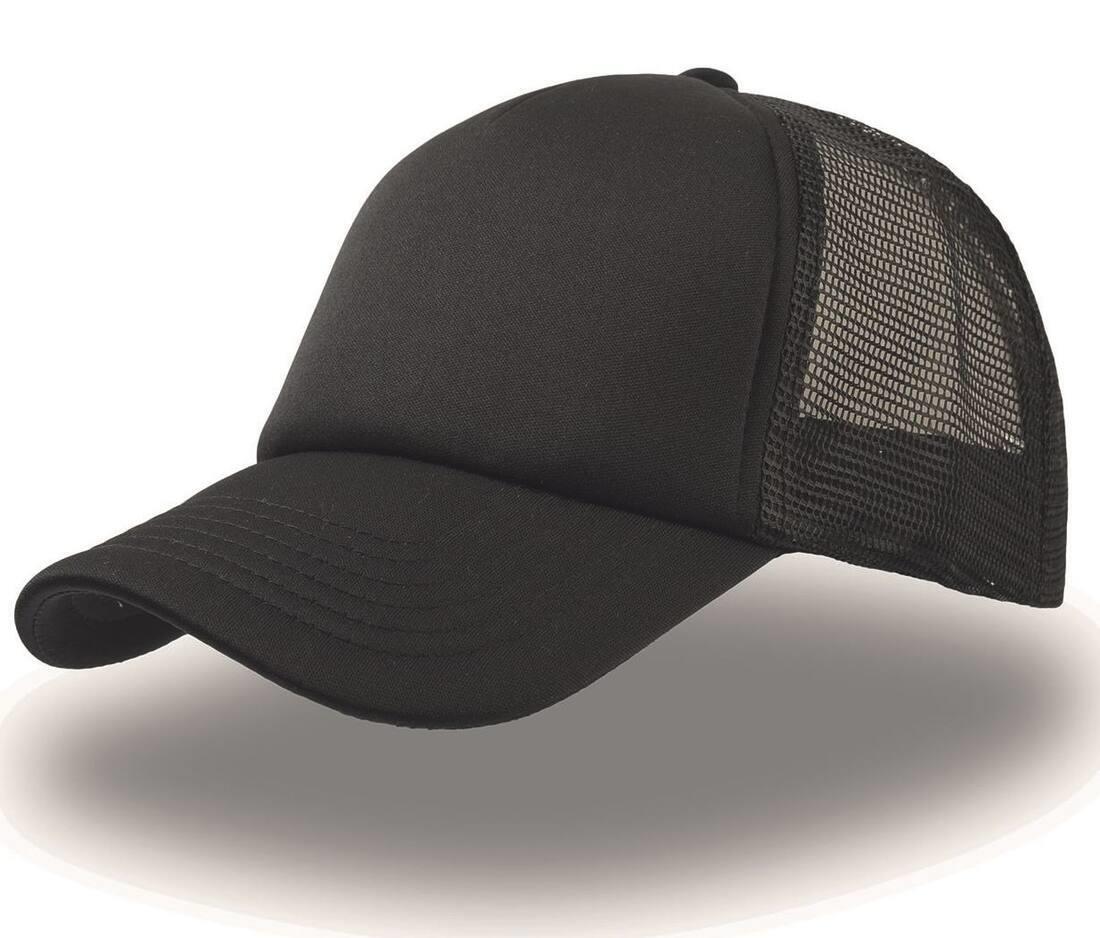 Trucker cap black/black volwassen pet