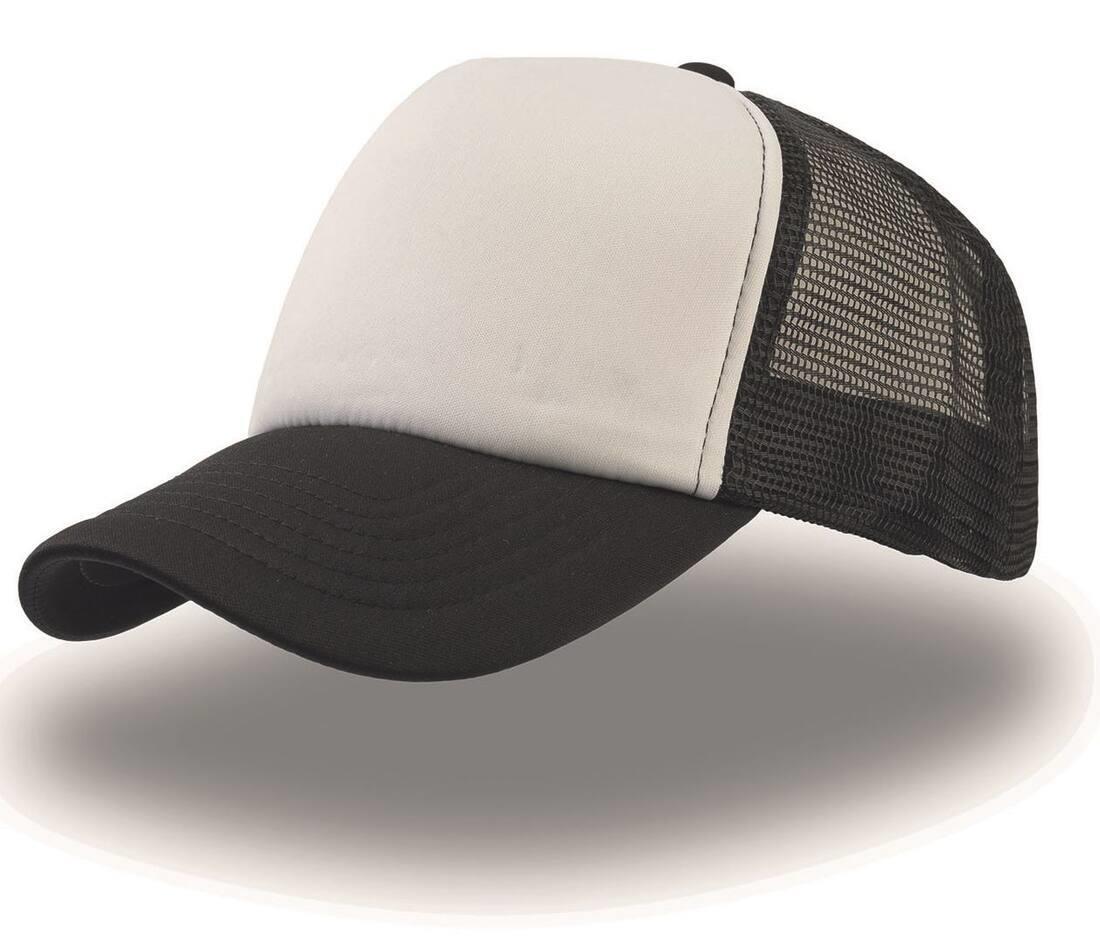 Trucker cap black/white volwassen pet