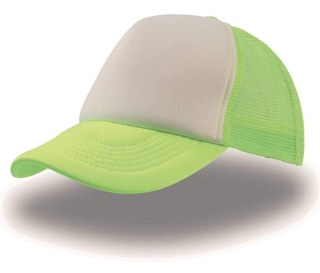 Trucker cap fluo yellow/white volwassen pet