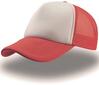 Trucker cap red/white volwassen pet