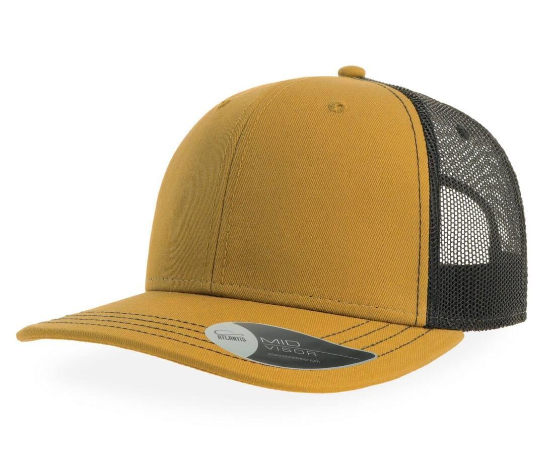 trucker pet volwassen mustard / black snap back