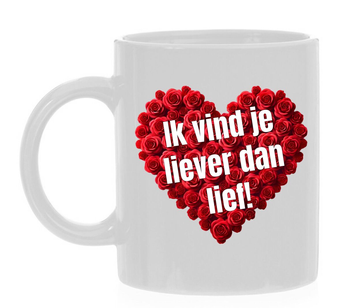 Valentijn koffie of thee mok ik vind je liever dan lief