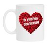 Valentijn mok ik vind jou een lieverd. Lieve tekst