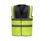 Veiligheidshesje black/hi vis yellow voor optimale Zichtbaarheid en Veiligheid