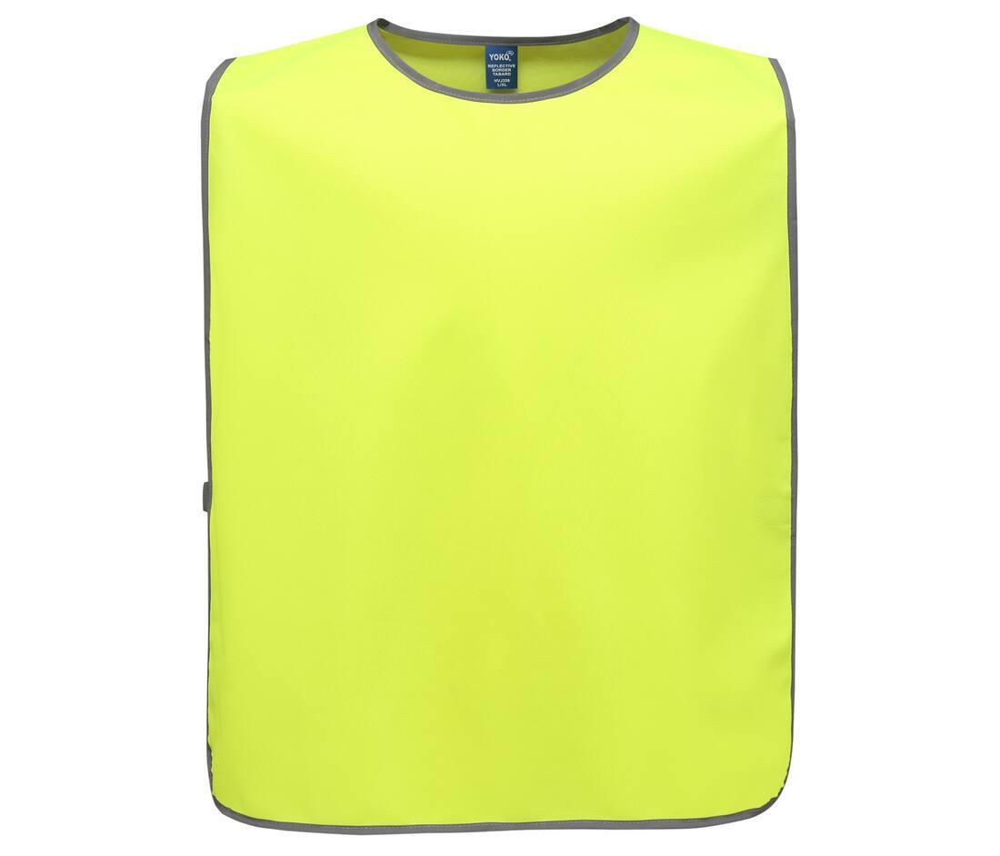 Veiligheidshesje hi vis yellow over-het-hoofd model