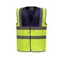 Veiligheidshesje navy/hi vis yellow voor optimale Zichtbaarheid en Veiligheid