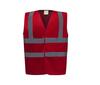 Veiligheidshesje rood voor optimale Zichtbaarheid en Veiligheid