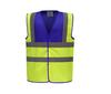 Veiligheidshesje royal blue/hi vis yellow voor optimale Zichtbaarheid en Veiligheid
