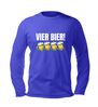 foto 2 Vier bier T-shirt lange mouw Het T-shirt voor Carnaval